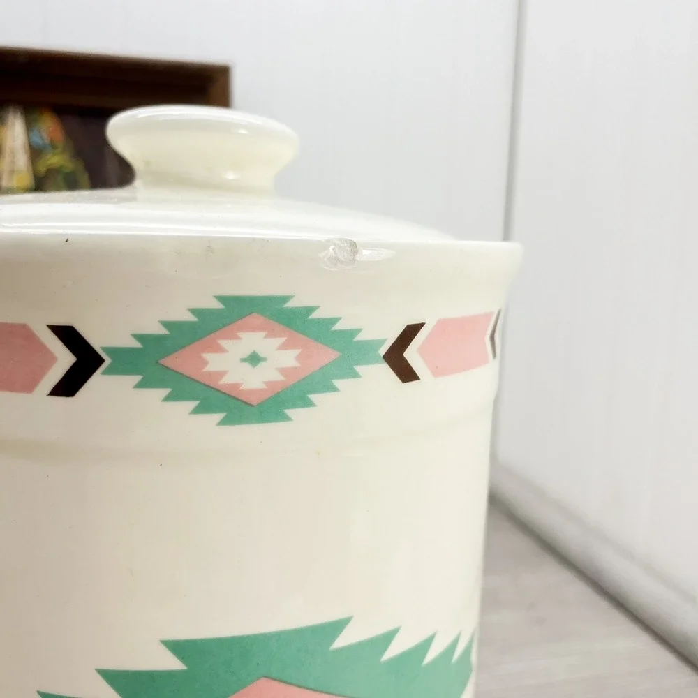 Southwest Aztec Kitchen Decor: Meiwa Ceramic Canister
